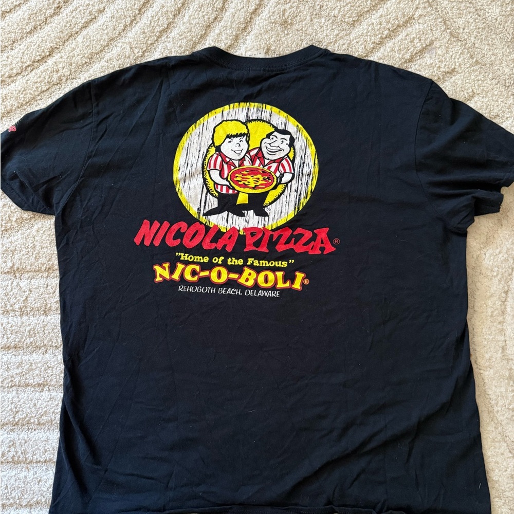 Nicola Pizza “Nic-O-Boli” 45th Year T-Shirt – XL – Rehoboth Beach Delaware Pizza